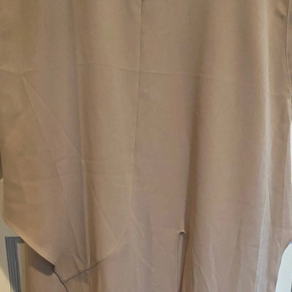 Tibi Sleeveless Beige Tunic Dress - Picture 4 of 8